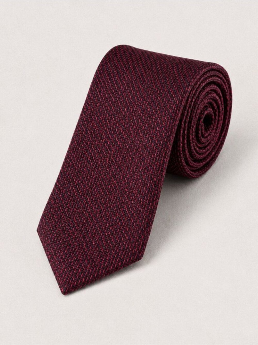 Christian Dior Monsieur Burgundy Textured Men's Necktie Luxury Designer Classic